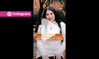 ¿Indeciso? 🤔 Te contamos a continuación algunas de las razones por las que UDLA es tu primera opción. Tenemos una amplia oferta académica, profesores con postgrados y una gran red de conexiones 😉