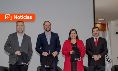 Los alcaldes de Quinta Normal, Karina Delfino; de Providencia, Jaime Bellolio, y el jefe de la División de Planificación y Desarrollo del Gobierno de Santiago, Matías Salazar