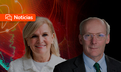Sir Charles Godfray, director de la Oxford Martin School y María Neira, directora del Departamento de Salud Pública y Medio Ambiente de la Organización Mundial de la Salud (OMS).